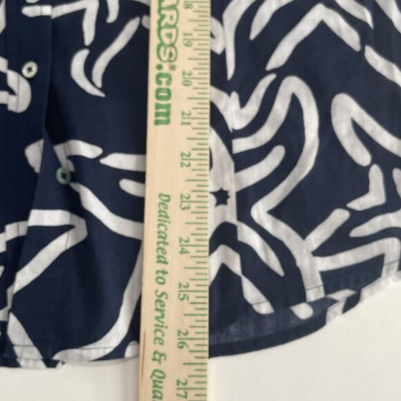 Craig Taylor Women's XL Starfish Button Up Shirt VERY Lightweight Cotton Coastal - Picture 11 of 13